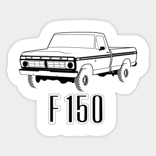 1976 F150 Black Print Sticker